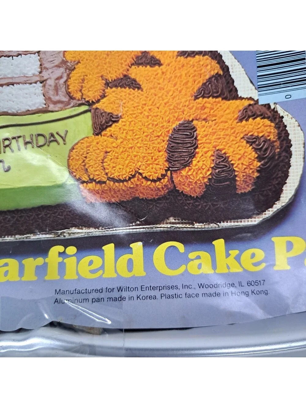 Vintage 1978 Garfield Wilton Happy Birthday Jon Cake Pan 2105-2447 Mold New NOS